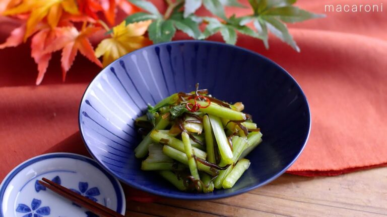 【かぶの葉と塩昆布の簡単漬け】かぶの葉を活用！パパッと副菜に♪