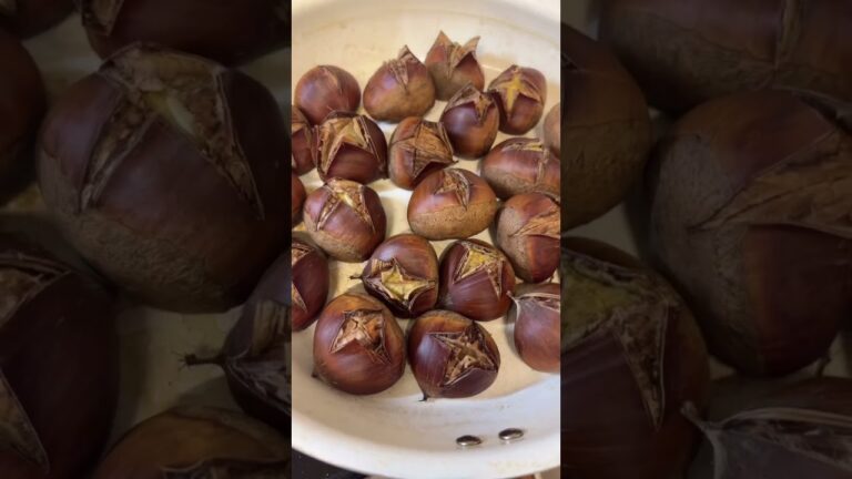 焼き栗を作りました！#焼き栗#くり#秋の味覚