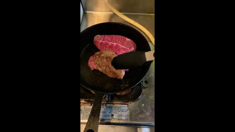 スキレットでミスジステーキを焼く ASMR