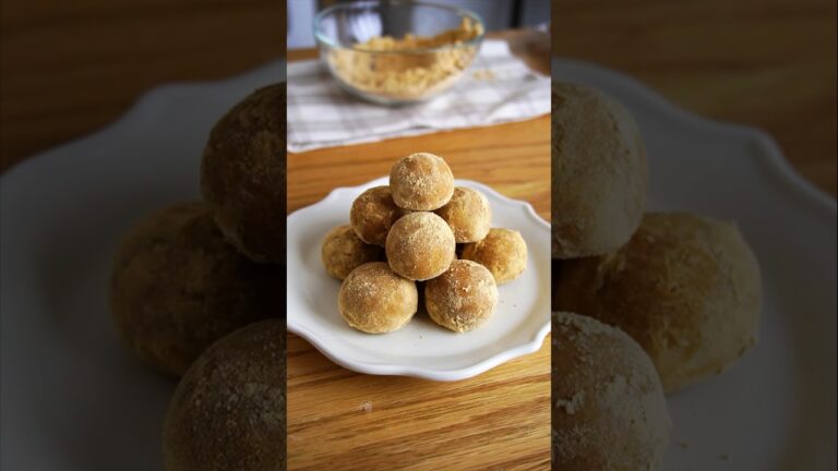 材料4つ！レンジでスノーボールクッキー 作り方！ #food