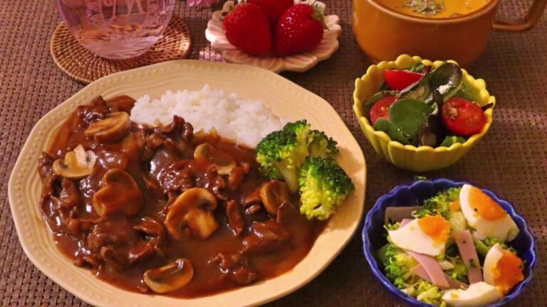 【料理】ハヤシライス ・人参ポタージュ