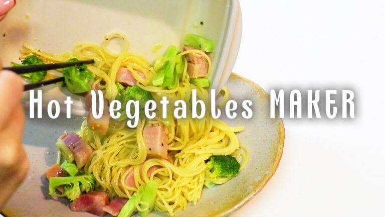 レンジ調理｜* 3coinsの温野菜メーカーで作る１人分の簡単ごはん