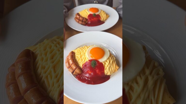 マヨネーズを全身にまとった可愛いオムライス！ケチャップとの相性も意外なまでに抜群【オムの細道：東京（東あずま）】