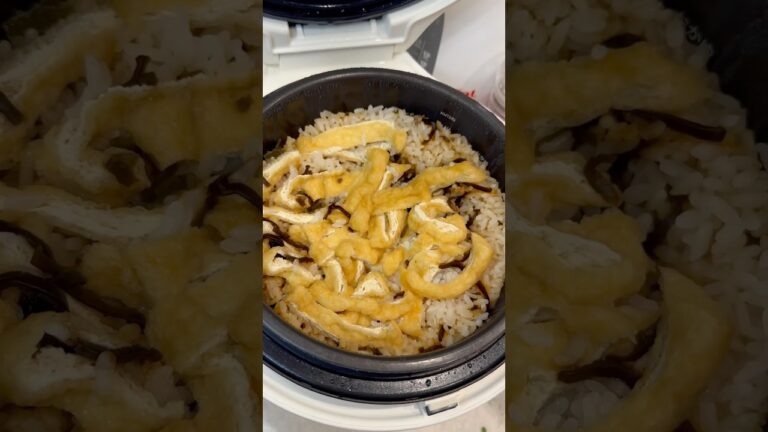 炊飯器に入れるだけ / 油揚げ塩昆布ご飯 ↓↓↓ レシピの詳細はコメントから #レシピ #簡単レシピ #炊飯器レシピ