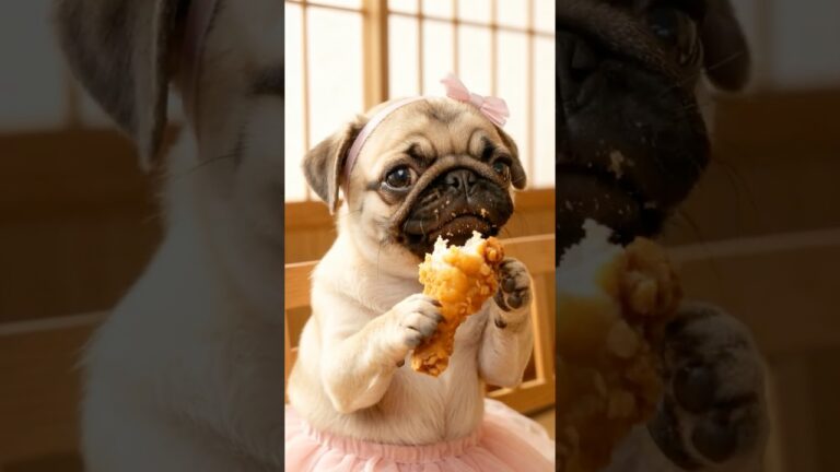 パグ太が大活躍！ご褒美チキンでXmasパーティー🎄