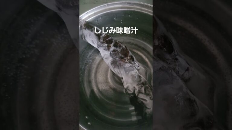 我が家のしじみ味噌汁は冷凍してから作る#Shorts#味噌汁#冷凍ストック#旨味#青森県産#しじみ#朝食