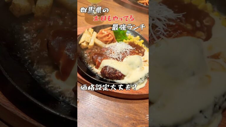 【価格設定大丈夫⁉︎】土日もやってる群馬県の最強ランチを紹介 #群馬グルメ #群馬県 #ランチ