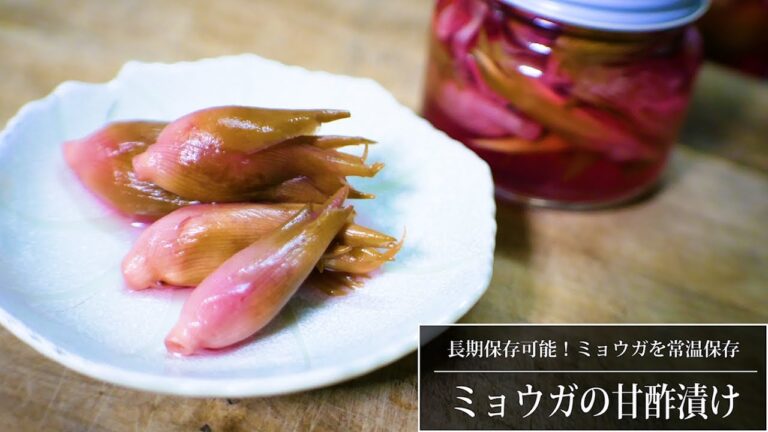 長期保存可能！ミョウガの甘酢漬け