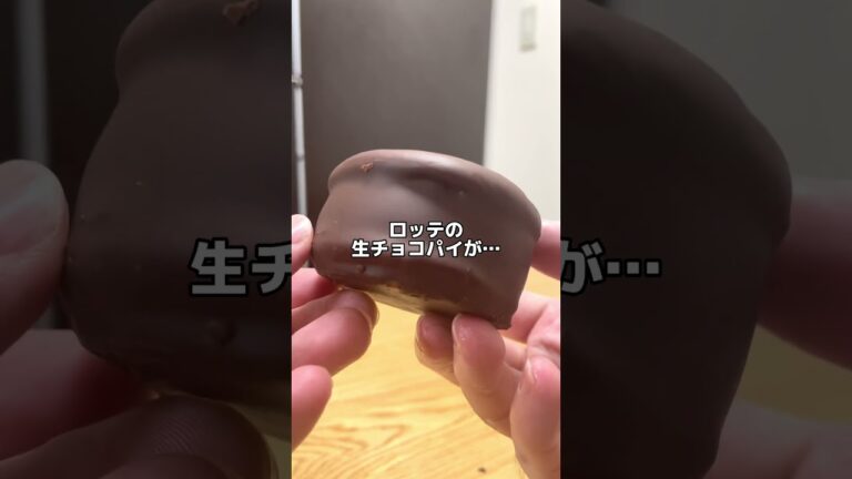 もはやお菓子というよりスイーツ‼️ロッテ生チョコパイ #チョコパイ #お菓子
