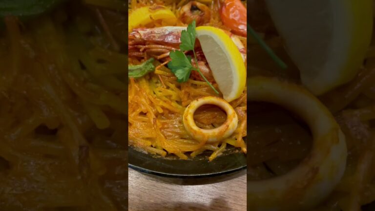 【スペイン料理】パスタパエリア風味