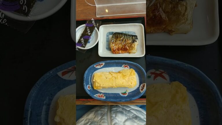 【モーニング】サバと玉子焼きの朝定食490円 街かど屋