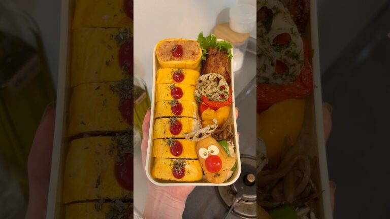 【卵焼き機でロールオムライス🐥】蓋、閉まるの...？結果こうなりました😇 #お弁当 #料理 #shorts