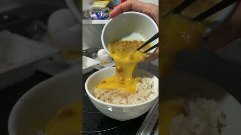 【社会人の夕食】納豆バターごはんと鶏の照焼き