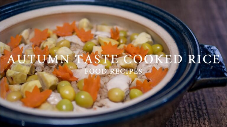 【料理】秋の味覚炊き込みごはん【作り方】 フードレシピ