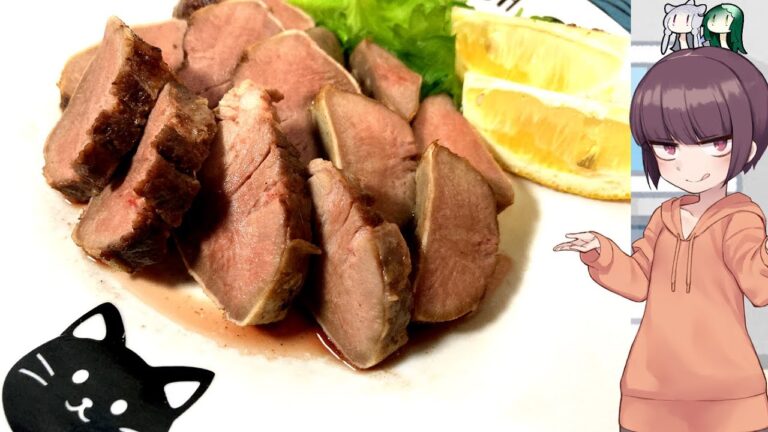 きりたんの素敵な食卓 第24回【低温調理：豚タンステーキ（ラー油のピリ辛ソース、レモンのマヨネーズソース）】