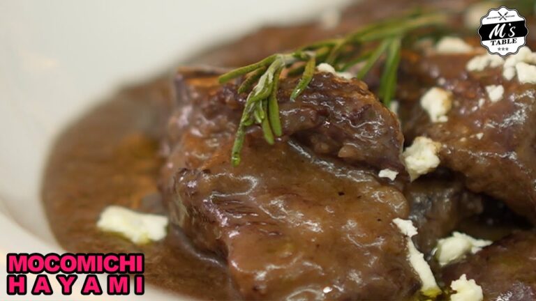 【速水流】牛バラと牛タンの赤ワイン煮込み