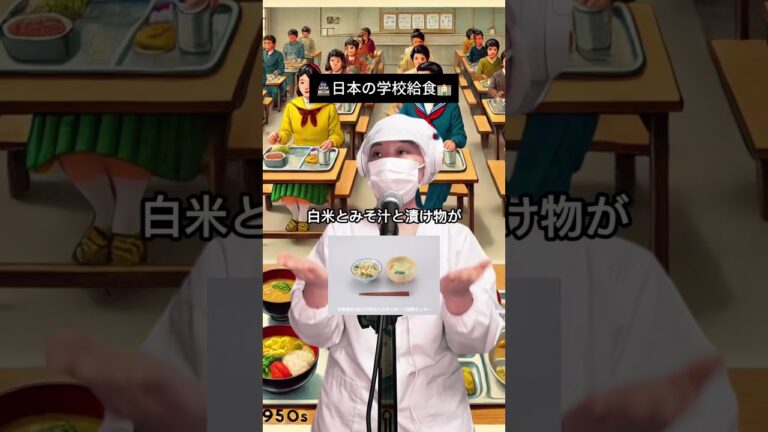 日本の歴代学校給食をご紹介🏫🏯🍴#日本 #学校給食 #まにょみぃ
