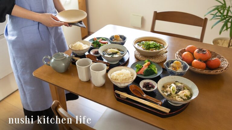 # 133 あったかお家ご飯で冬を楽しく, ホッとする汁物と蒸籠とストーブ料理【暮らしと食のvlog】Warm Winter Table