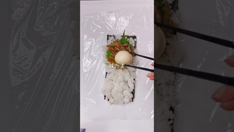 不器用さんでも作れる　寝坊した時は折るおにぎり弁当#shorts #japanesefood #お弁当