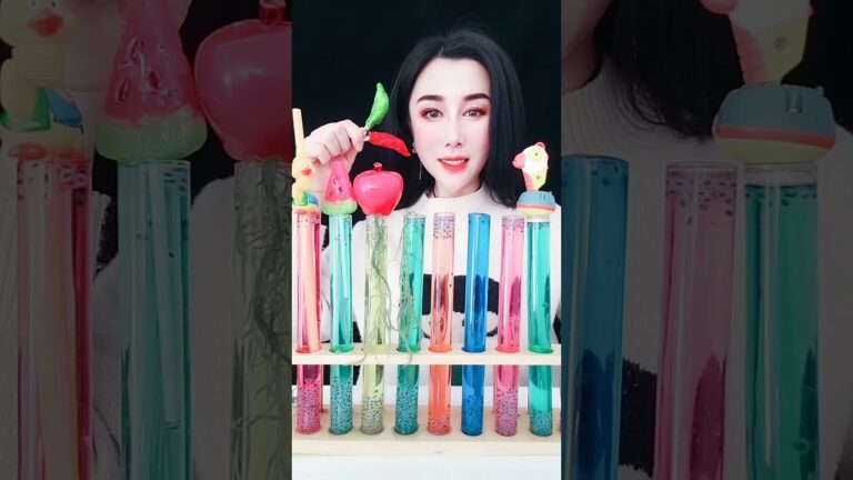 ASMR カラフルな飲み物を飲む 🍹 DRINK COLORFUL BEVERAGES | 다채로운 음료 마시기 ASMR