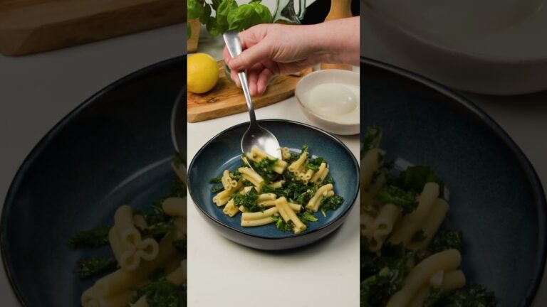 Let's keep on celebrating spring with this creamy burrata, hearty kale, zesty capers pasta recipe!