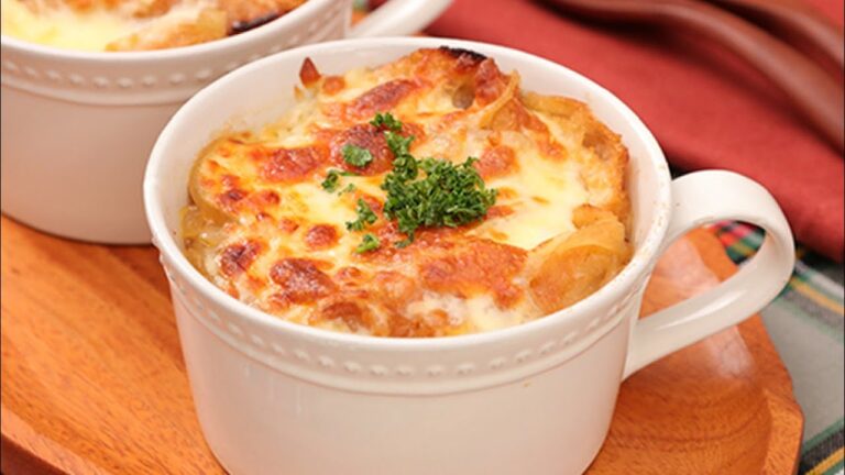 裏技で！時短オニオングラタンスープ