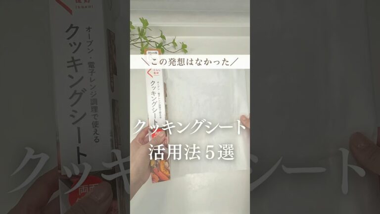 この発想はなかった🫨クッキングシート活用法５選✨#暮らし #暮らしの裏技 #ライフハック #主婦の知恵 #クリアファイル #shorts