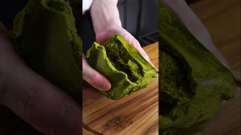 材料3つ！レンジで抹茶蒸しパン作り方！#food