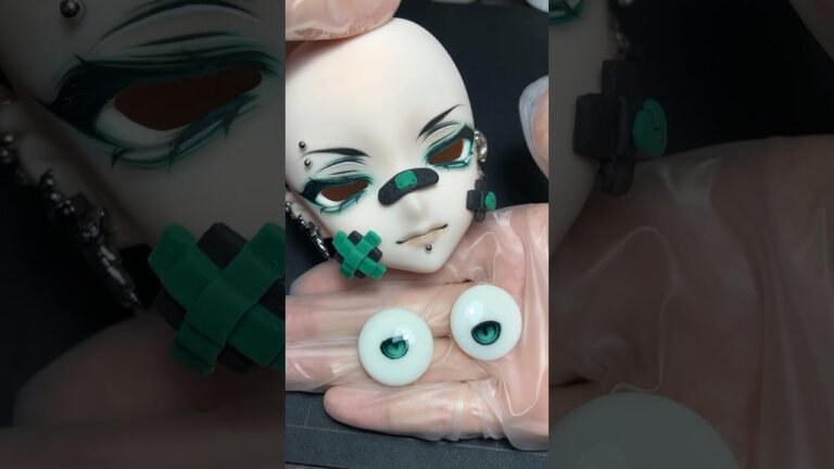 ↑Doll Eye Making(超絶忙しい人向け手描きドールアイ作り方)#ドール #bjd #bjdfaceup #doll #人形