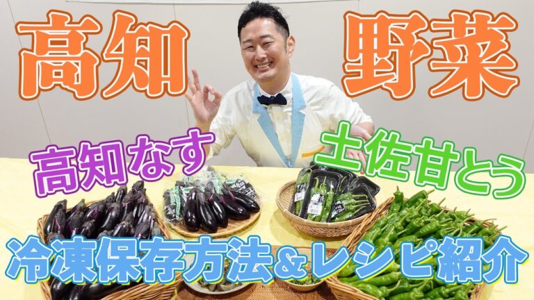【高知野菜】高知なす＆土佐甘とうの冷凍保存方法とレシピの紹介♪高知農家さんから聞く高知野菜の魅力も紹介！