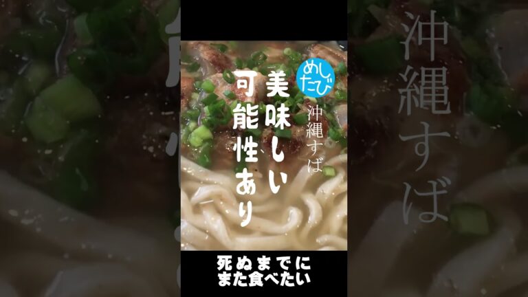 死ぬまでにまた食べたいグルメ【11 】沖縄すば/札幌