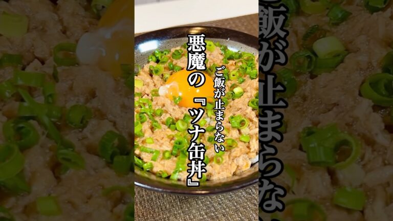 【時短料理】ご飯が止まらない！！悪魔の『ツナ缶丼』を紹介 #時短レシピ #簡単レシピ #丼 #せりちゃん食堂