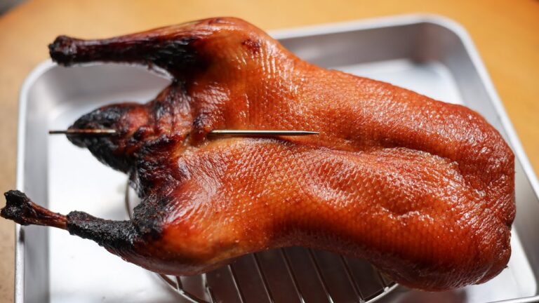 北京ダックを家で焼いて食べた　家で焼くのは簡単ではありませんでした