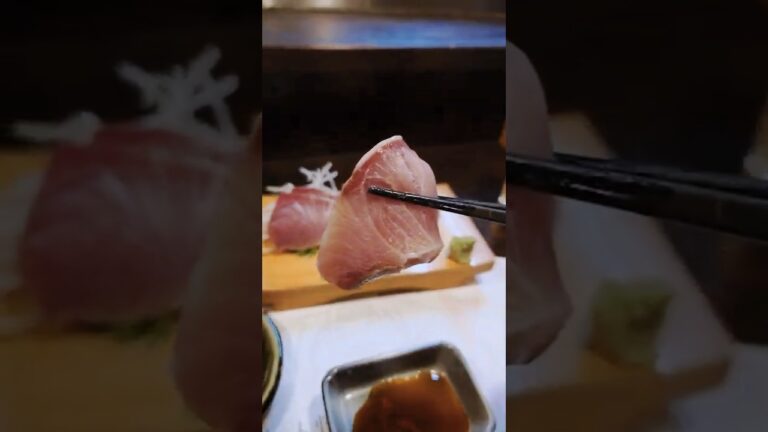 超美味い寒ブリの刺身を富山のだい人で食べる Yellowtail sashimi