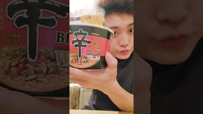 COOLにカップメン#カップ麺#辛ラーメンBLACK#飯テロ #food#shorts