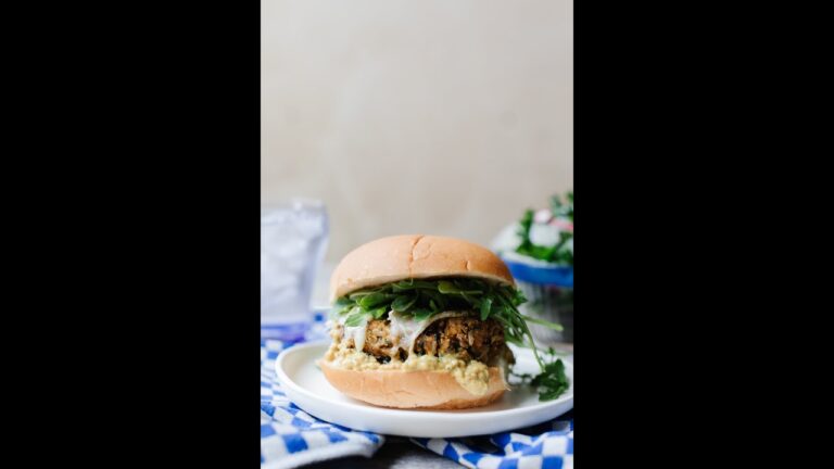 Herby Butternut Squash Veggie Burger