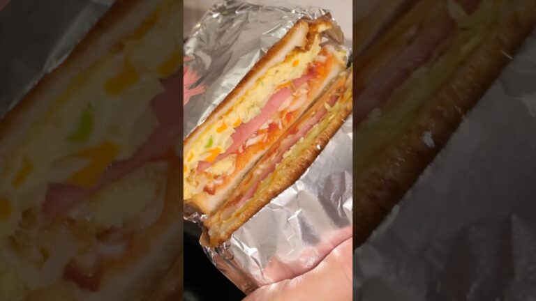 韓国の大人気屋台グルメ「明洞ハンバーガートースト」つくってみた　#韓国料理 #韓国料理レシピ