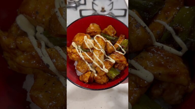 30kg痩せた男が食べている"低脂質な焼き鳥丼"の作り方を紹介します！#shorts #short