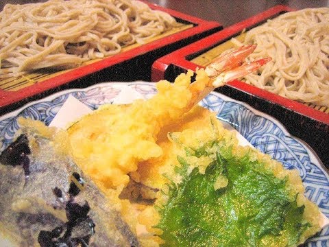 松戸　手打ちそば　美味しいそば屋　海老天ざる
