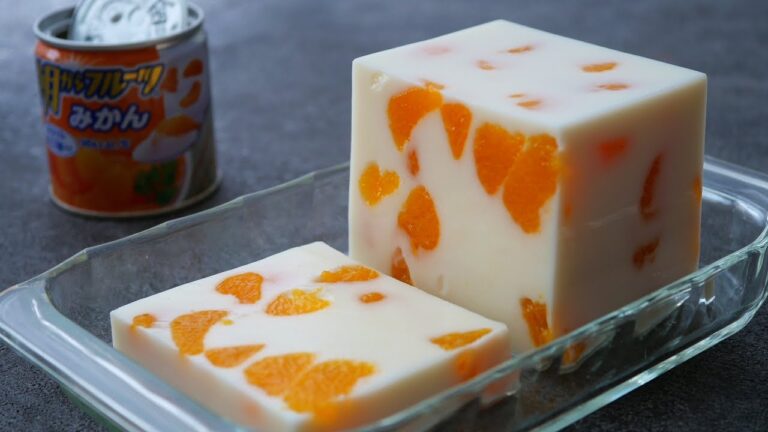 夏のおやつの定番さっぱりつるん♪みかんだけ牛乳寒天 | Milk mandarin oranges Kanten