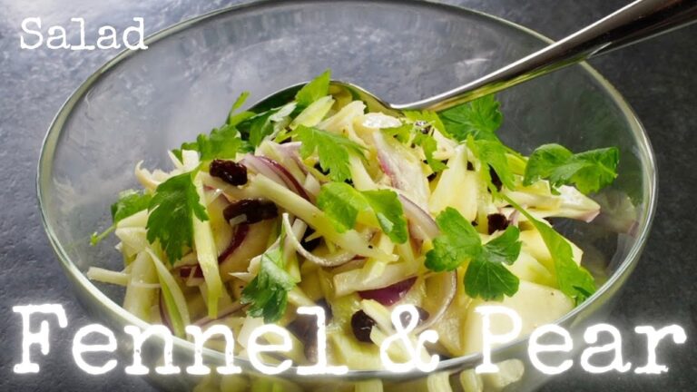 Fennel and Pear Salad recipe /フェネルと洋梨のサラダ - Kurumicooks easy and healthy Japanese home cooking
