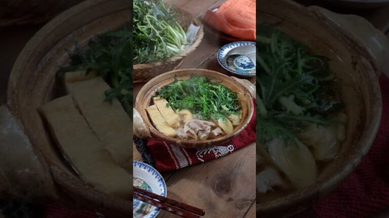 【豚肉と水菜のはりはり鍋風】関西発祥！鍋アレンジレシピ