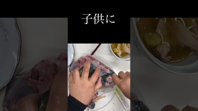 ブリ(鰤)の頭を子供にあげた結果・・・#shorts