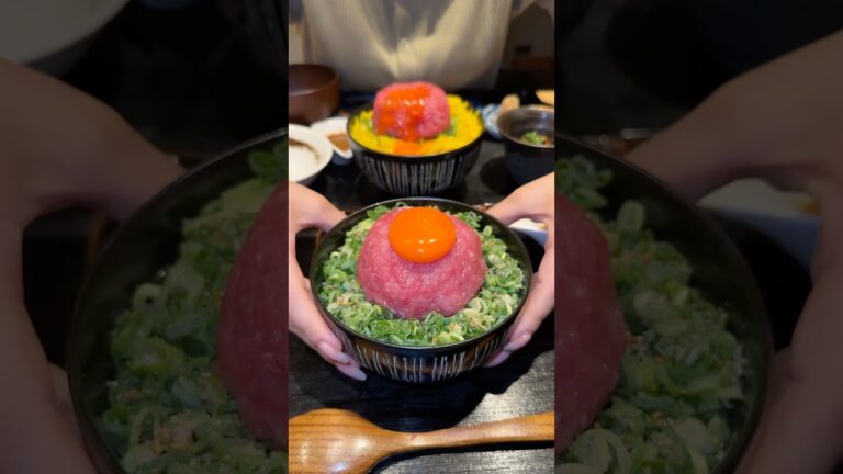 新鮮でコスパ最強なネギトロ丼😋#たもグルメ #japanesefood