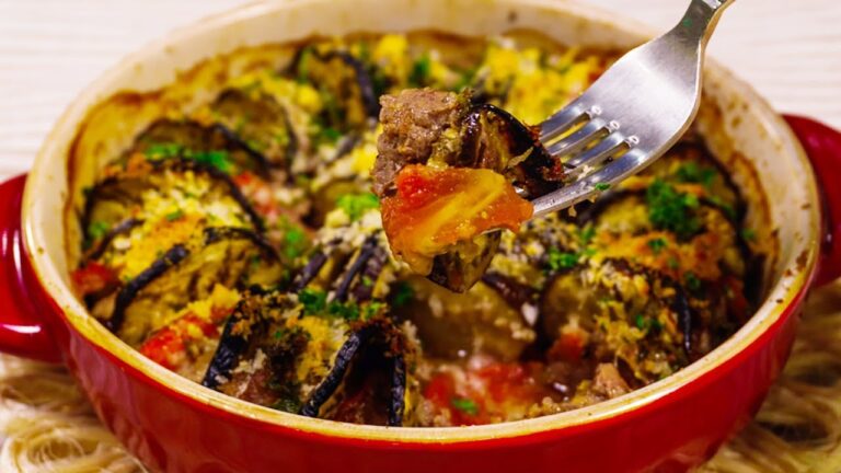 パーティーにぴったり！なすと挽き肉の重ね焼き