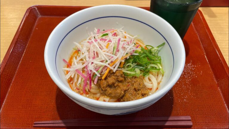 なか卯の夏の定番「彩り野菜の冷やし担々うどん」が抜群のおいしさだった【期間限定メニュー】