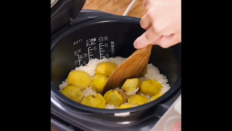 【炊飯器で完成】栗おこわ！ #炊飯器 #栗 #レシピ