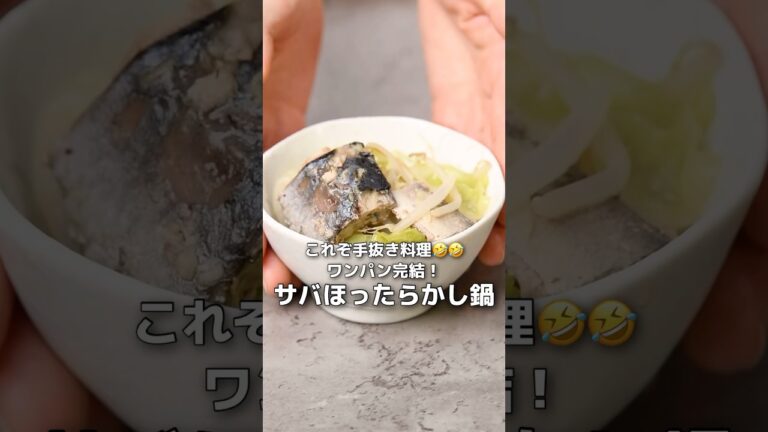 【簡単レシピ】ヘルシー！鯖缶ほったらかし鍋【伊藤食品公式】 #簡単レシピ #鯖の味噌煮 #料理