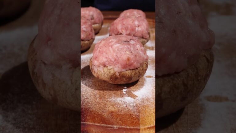 しいたけのチーズ肉詰め