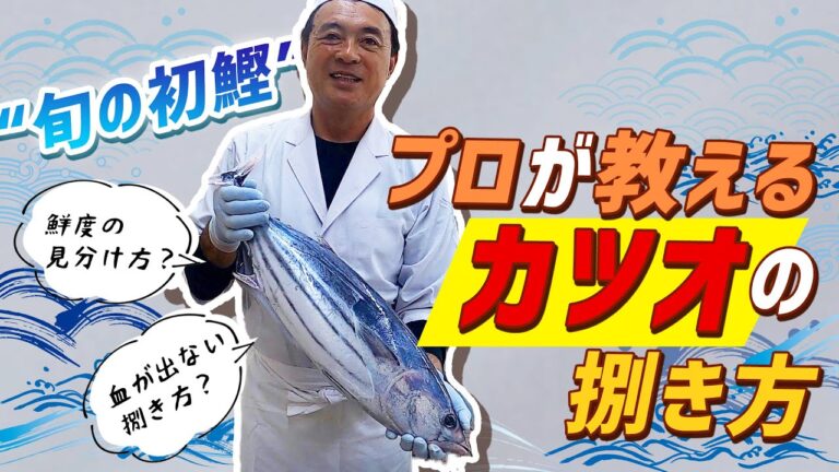 旬の「カツオ」を綺麗に捌く‼︎いいカツオの見分け方とは？